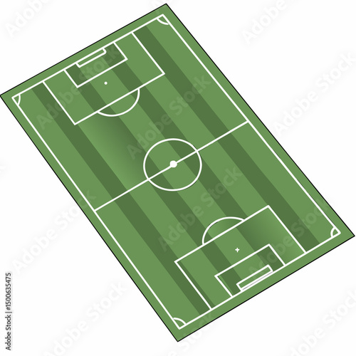 football field vector illustration