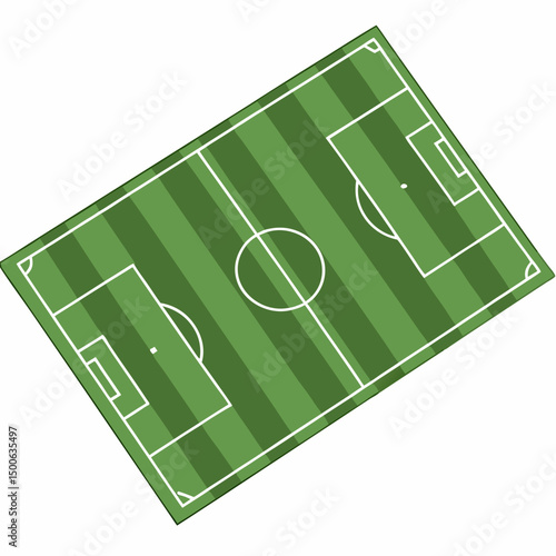 soccer field vector illustration