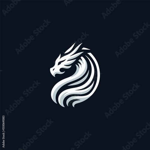 Wallpaper Mural Mythic Dragon Logo Torontodigital.ca