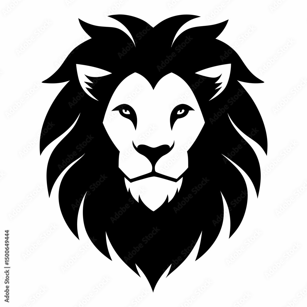 Obraz premium lion head vector