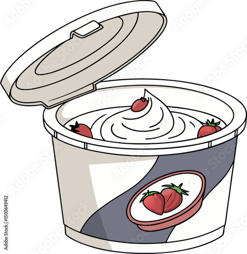 Yogurt Illustrations Silhouette Design Collection. Silhouette Yogurt Illustrations for Food Projects. Creative Yogurt Silhouette Art for Packaging. Minimal Yogurt Silhouette Illustrations for Design