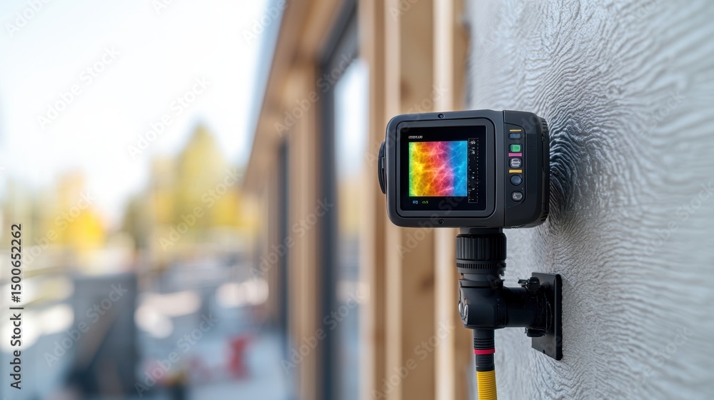 custom made wallpaper toronto digitalDetailed Thermal Imaging Camera Mounted for Repair Work on Construction Site