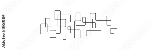 Hand-Drawn Scribbles of Tangled Intertwined Lines in Different Shapes and Size. Editable Line. Adjustable Stroke Width . Vector Illustration . EPS 20 . 