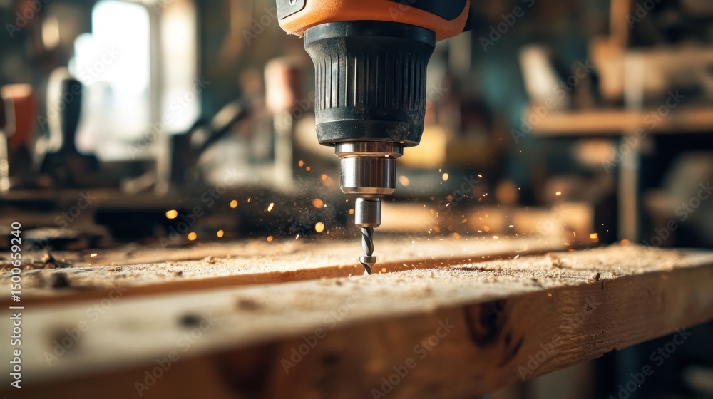 Drilling Wood: Craftsmanship and Precision in Action Drilling Wood: Craftsmanship and Precision in Action