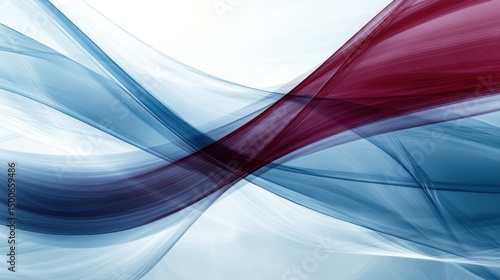 Abstract design with flowing, translucent color patterns.