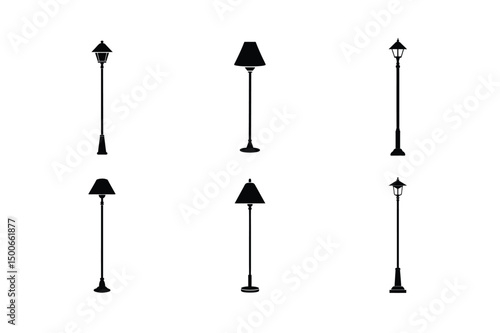 Flexible Table Lamp Vector Icon