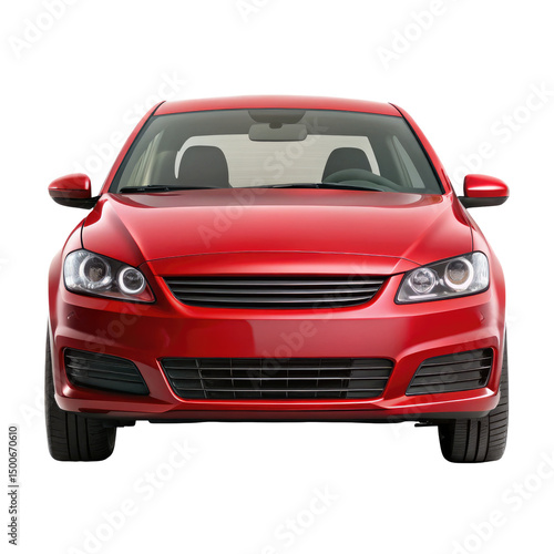 red car front view