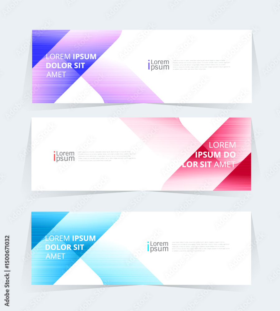 Geometric banner design with Vector presentation template. Geometric banner design with Vector presentation template.