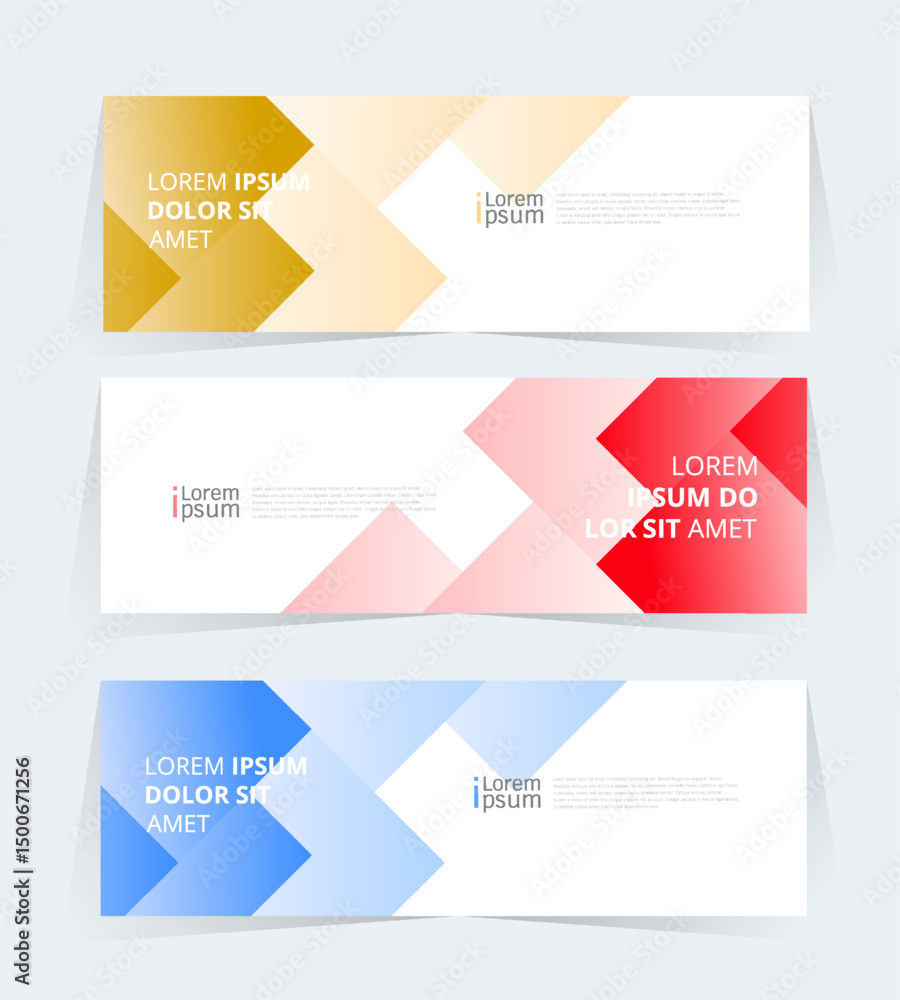 Fototapeta premium Geometric banner design with Vector presentation template.