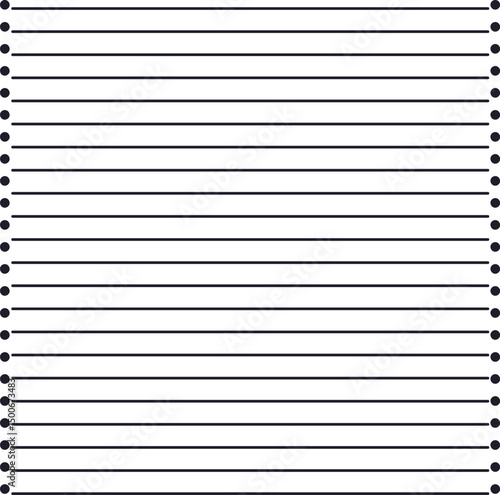 Striped texture or notebook paper with dots along the edges.