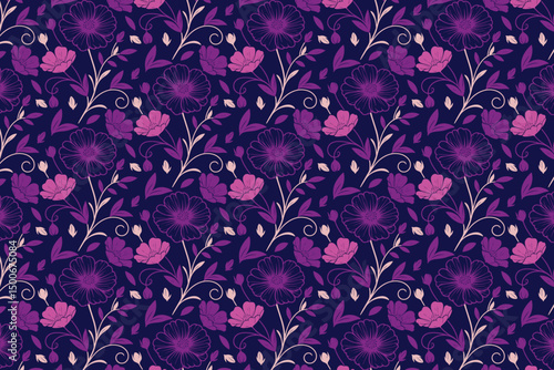 cotton flower line art, seamless floral motif, outline bloom sketch, minimalist design idea, fabric pattern print, hand drawn textile, wallpaper repeat

