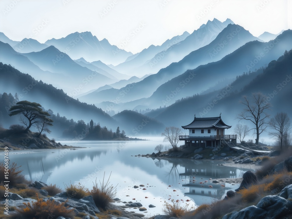 Fototapeta premium lake in the mountains