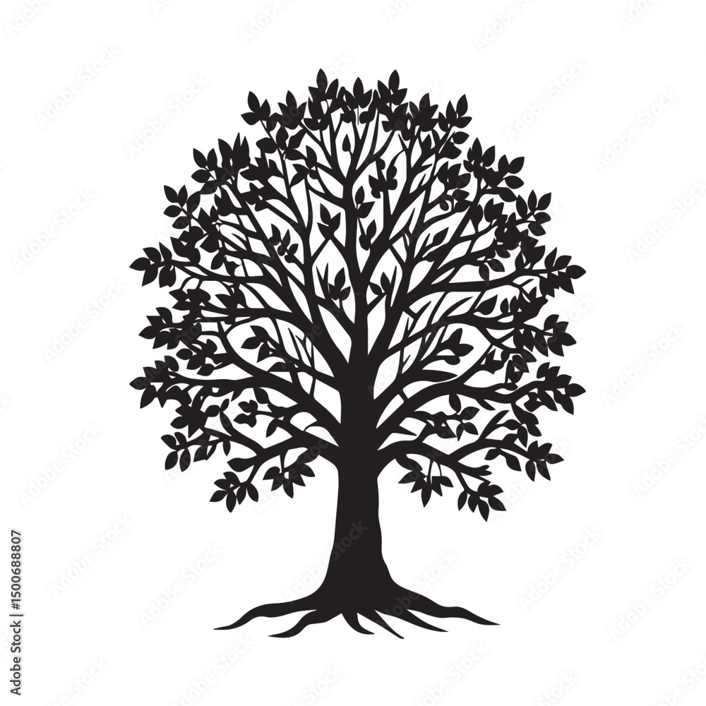 tree icon vector illustration silhouette tree icon vector illustration silhouette