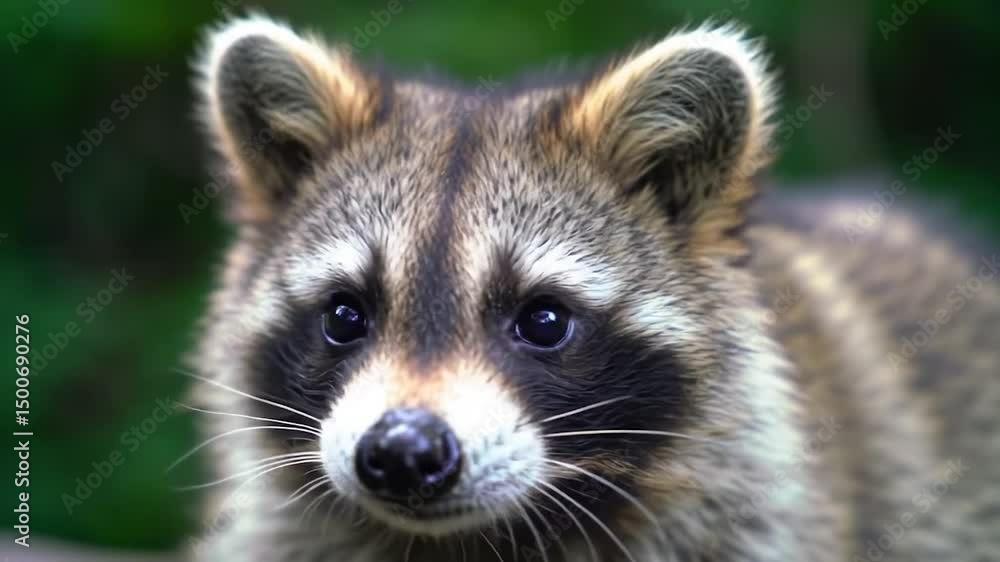 Raccoon close up in nature Raccoon close up in nature