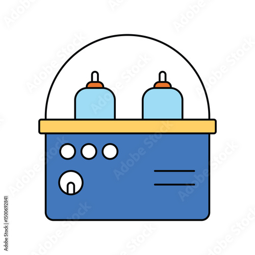 pasteurisation lineal color line icon with white background vector stock illustration