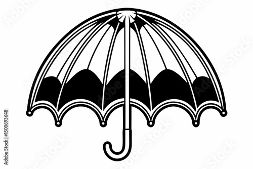 black umbrella icon