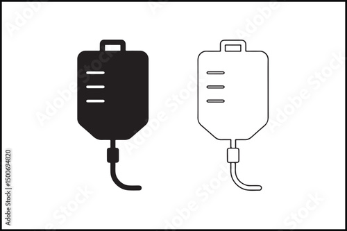 IV Drip Bold Outline Icon
