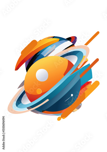 point P on or within the ball can be described by a position vector p. This vector extends from the origin of a coordinate system to the point P. The center of the ball, c, is itself a position vector