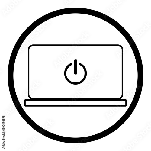 power button vector illustration