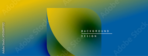 Abstract gradient background. Yellow, green, blue hues blend smoothly. Minimalist design with text overlaybackground, design. Modern aesthetic.