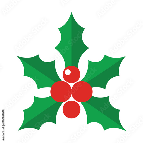 christmas holly and red berries