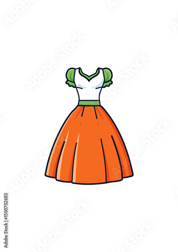 there is a wardrobe full of women's dresses, a dressing table, and a small pink bed for women. In the white room, there is a wardrobe full of women's dresses, a dressing table, a small pink bed for 