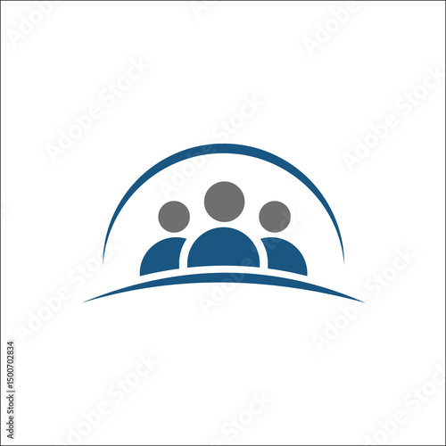 Group of people icon, Friends icon,logo vector illustration
