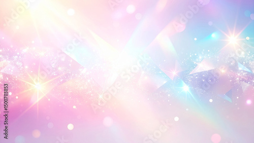 幻想的なパステルカラーの光の背景素材