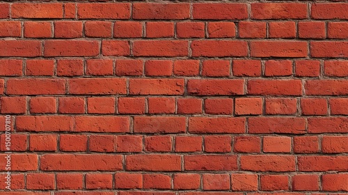 Close-up of vintage red brick wall texture, seamless pattern -- Timeless rustic charm in earthy tones