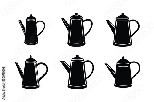 Minimalist Watering Kettle Clipart