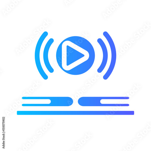 audiobook gradient icon