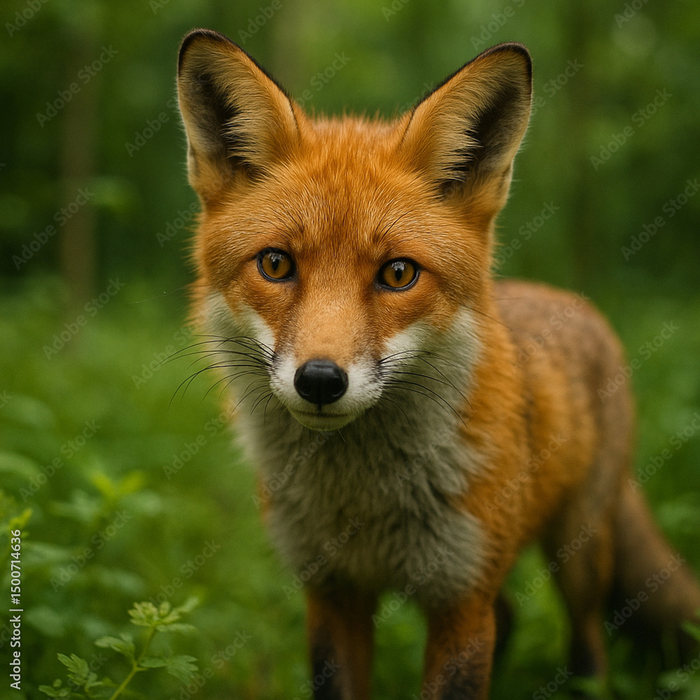 Fototapeta premium red fox vulpes