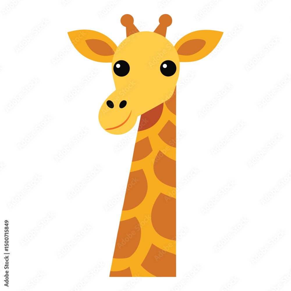 Fototapeta premium giraffe cartoon illustration
