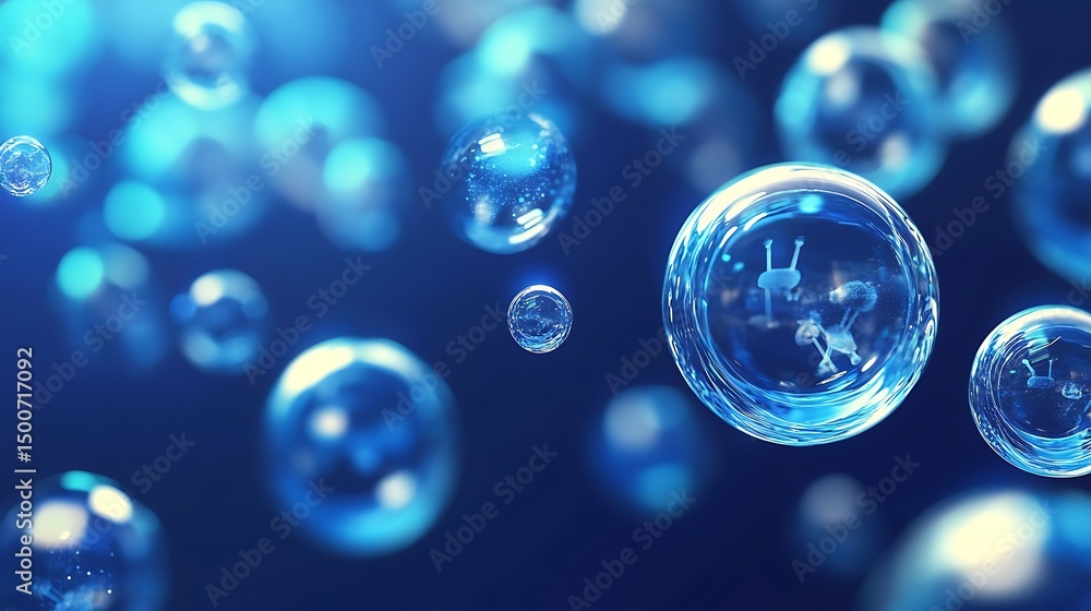 Hovering social bubbles bouncing off SEO grid Hovering social bubbles bouncing off SEO grid