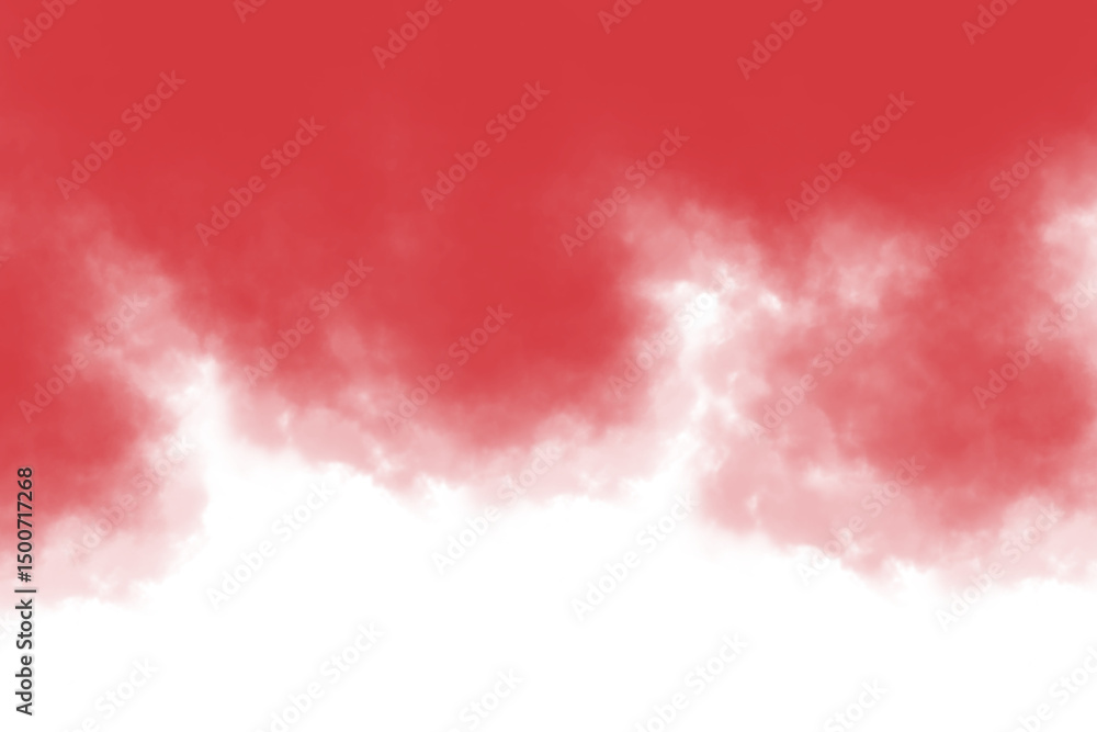 Fototapeta premium Red ,pink, Smoke Cloud Texture on White Background – Abstract Dusty Mist Effect Design for Modern Art, Creative Projects, Atmospheric Visuals, and Dramatic Graphic Compositions