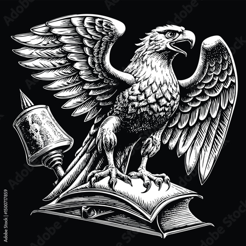 eagle with wings