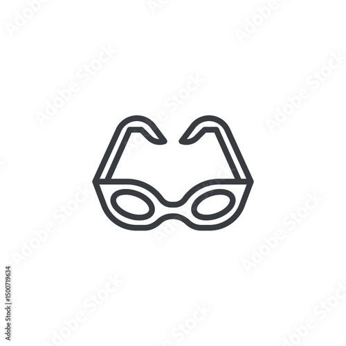 Sunglasses line icon
