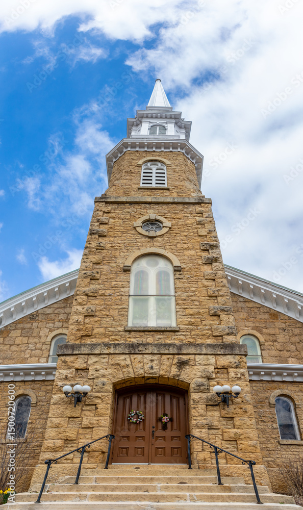 Fototapeta premium Galena Illinois Church Front Door