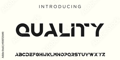 Creative Logo Modern alphabet. abstract digital tech font. Typography technology, electronic, movie, digital, music, future, logo creative font. vector illustration