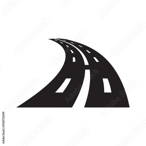 Road Logo Design Vector,
