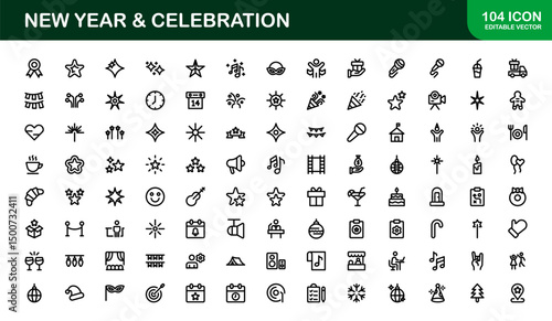 Politics Icon Set Featuring Government, Voting, Campaign, Election, and Public Service Elements in a Clean, Minimalist, SEO-Optimized Vector Style