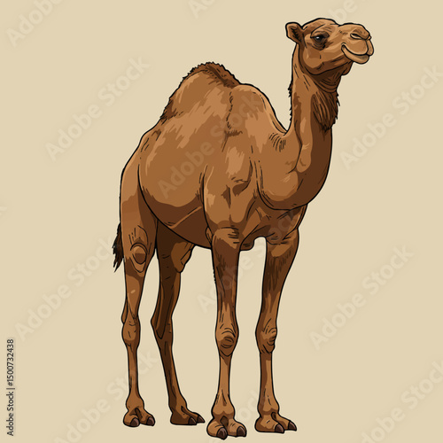 Vector Illusration of Camel 1