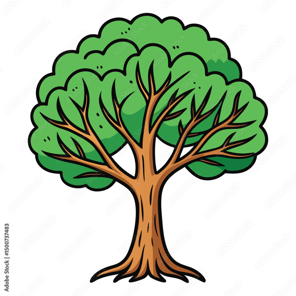 Fototapeta premium Doodle tree