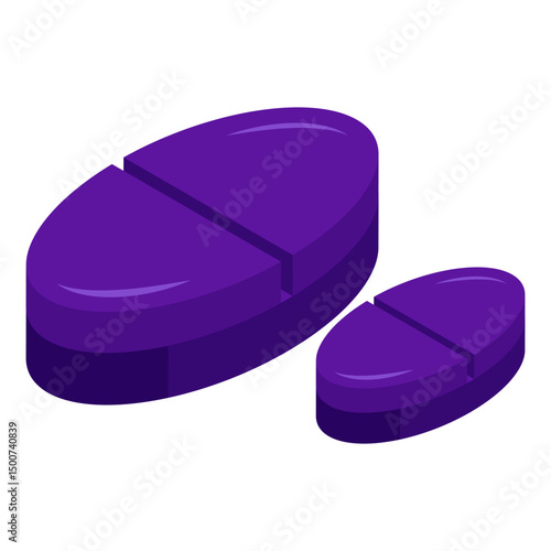 An editable design icon of pills