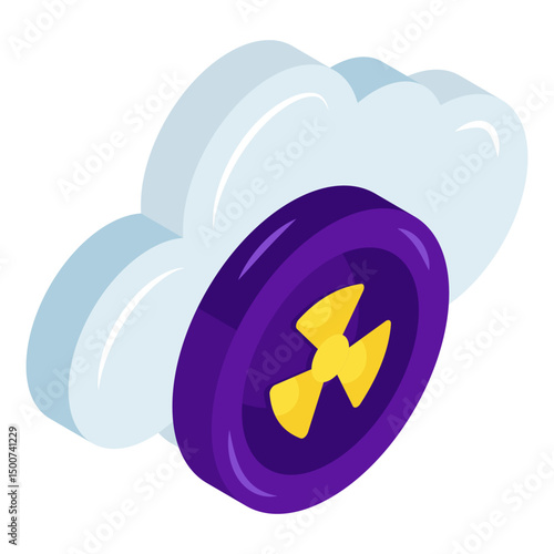 Unique design icon of acidic rain