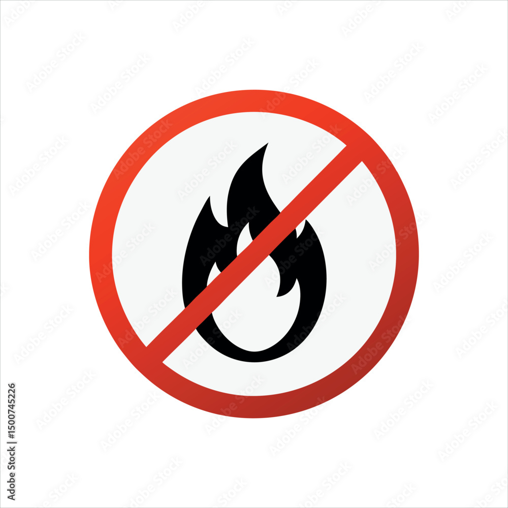 No Fire Allowed Safety Sign No Fire Allowed Safety Sign