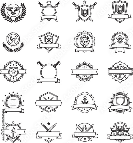 Bold & Iconic Badges: 20 Unique Emblem Logos. 