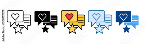 Feedback Icon Set Multiple Style Collection