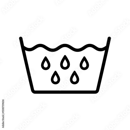 Rinse thoroughly laundry symbol