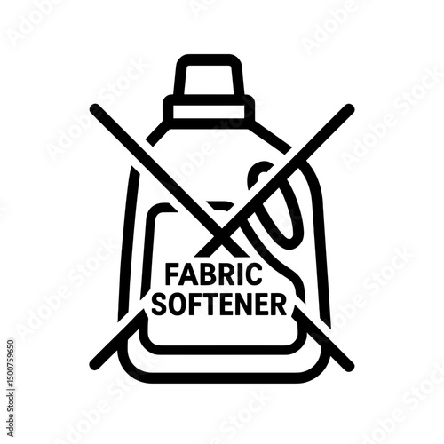 Do not use fabric softener laundry symbol